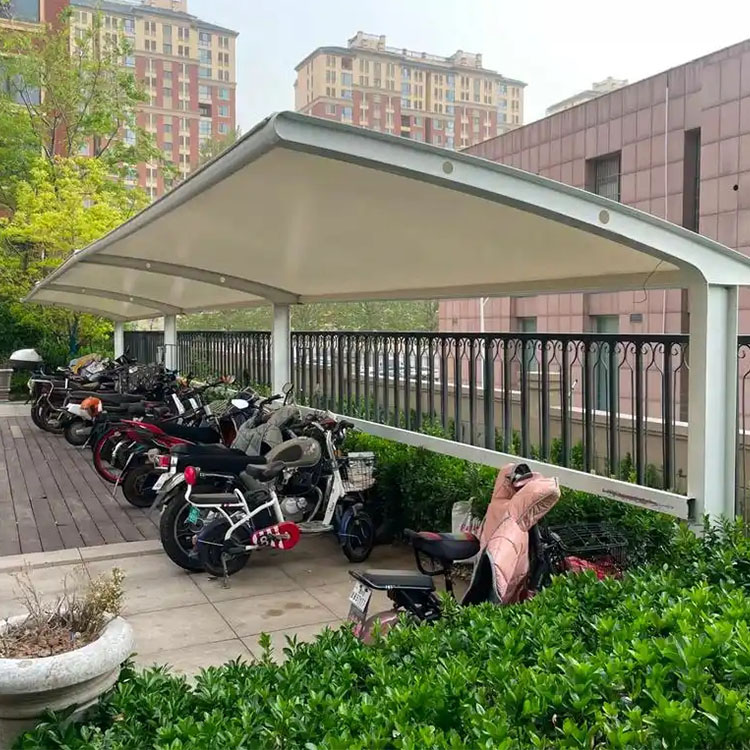 于田县膜结构电动车棚